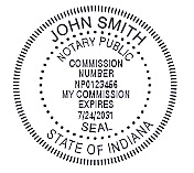 Indiana Notary Supplies - Seals