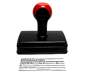 A44 - Acknowledgment Stamp Knob Handled